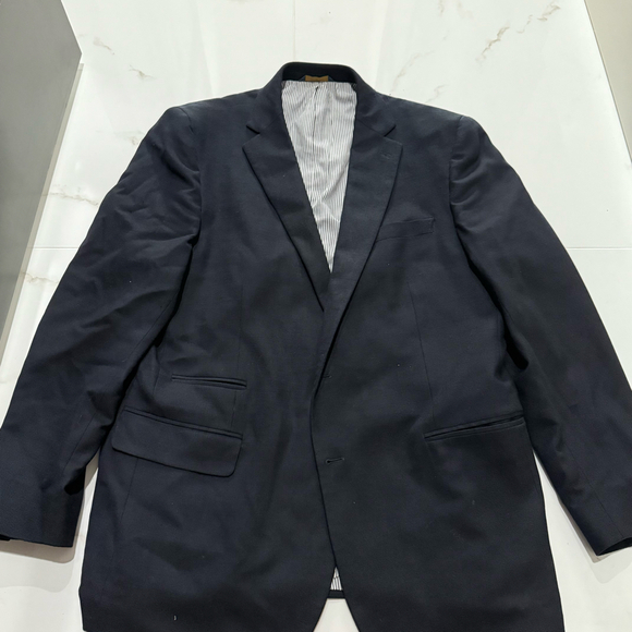Brooks Brothers Regent Fit Navy Blazer Suit Jacket 46L